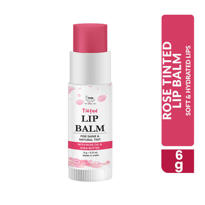 The Natural Wash Moisturizing Rose Tinted Lip Balm Shine & Natural Tint