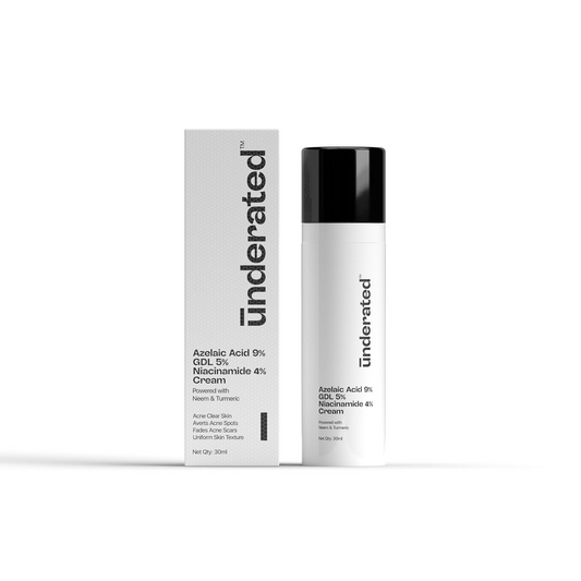 Underated Azelaic Acid 9% Gdl 5% Niacinamide 4% Cream Powered With Neem And Turmeric