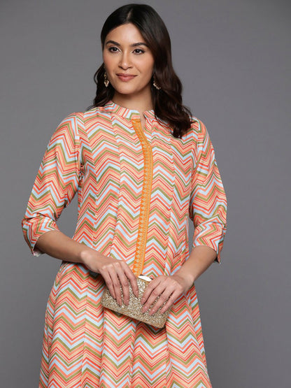 Ahalyaa Women's Traditional wear Ethnic Dress - Multi Color