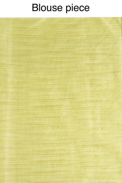 Mominos Fashion Light Parrot Green Color Bhagalpuri Saree