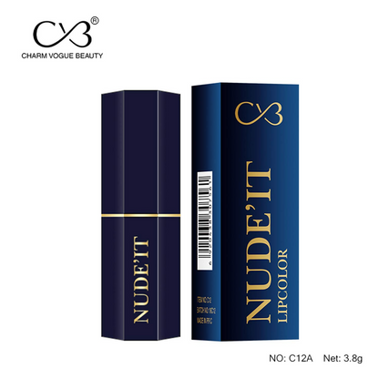 CVB C12 Nude’It Lip Colour for Smudge Proof Matte Finish 206 Blush