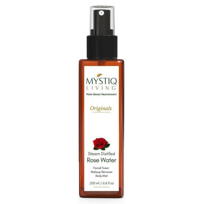 Mystiq Living Rose Water Pure & Natural Spray Face Toner, Gulab Jal For Skin & Hair