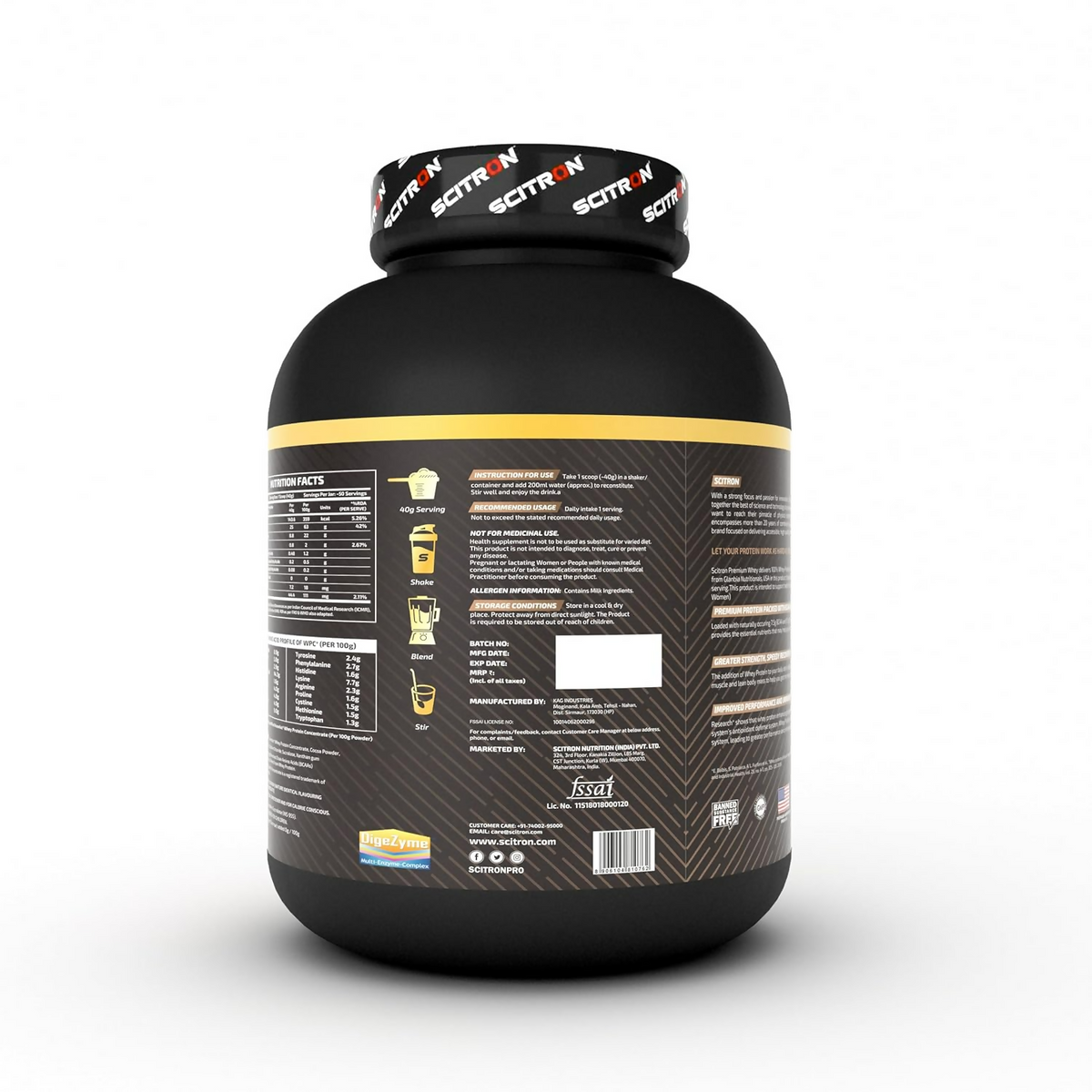 Scitron Nitro Series Premium Whey Rich Chocolate