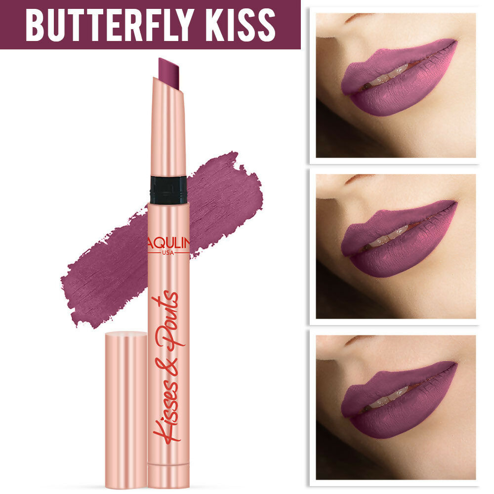 Jaquline USA Kisses & Pouts Transfer Proof Matte Lipstick - Butterfly Kiss 02