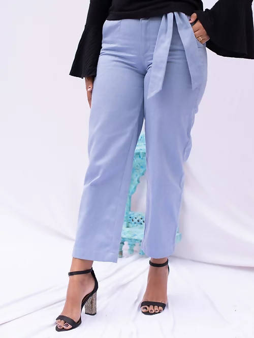 Diva Globe Denim Straight Cut Trouser