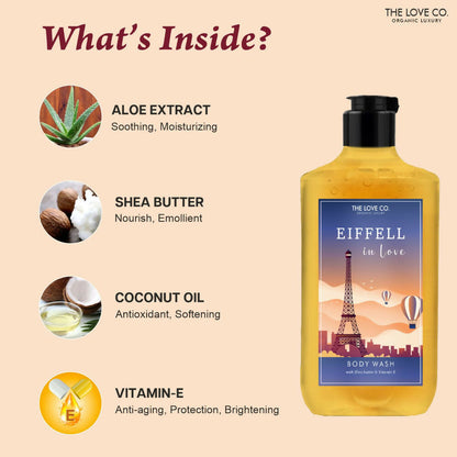 The Love Co. Eiffell In Love Body Wash