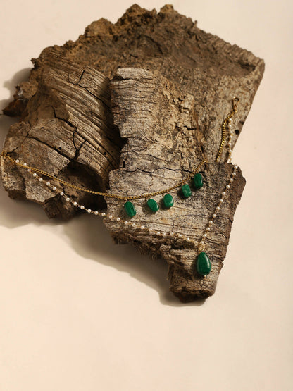 Women's Gold-Polished Necklace - Ruby Raang