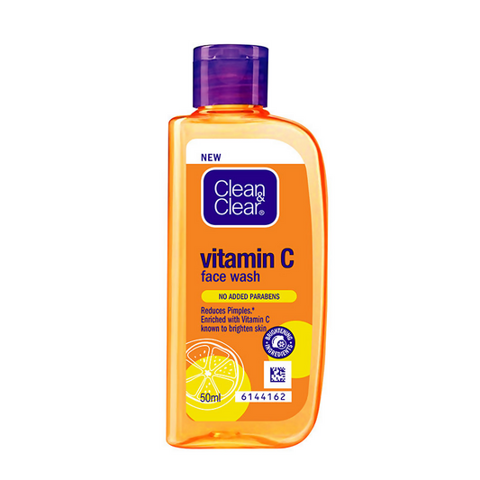 Clean & Clear Vitamin C Face Wash - Gentle Brightening & Hydrating Cleanser Reduces