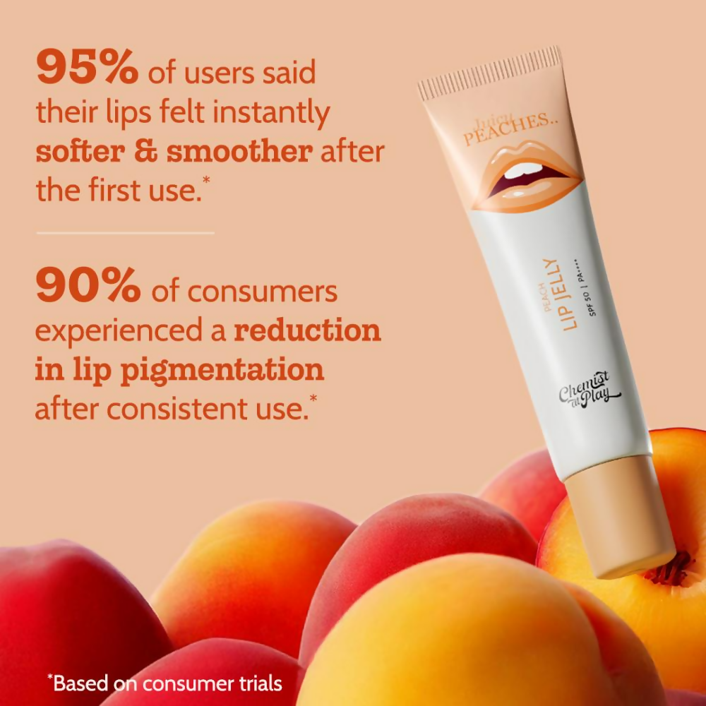 Chemist At Play Peach Lip Jelly Lip Balm With SPF 50 PA++++