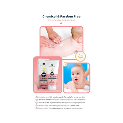 StarAndDaisy Baby Rash Cream with Coconut Oil & Aloe Vera, SLS Free & Paraben free with pH 5.5, Ultra Mild
