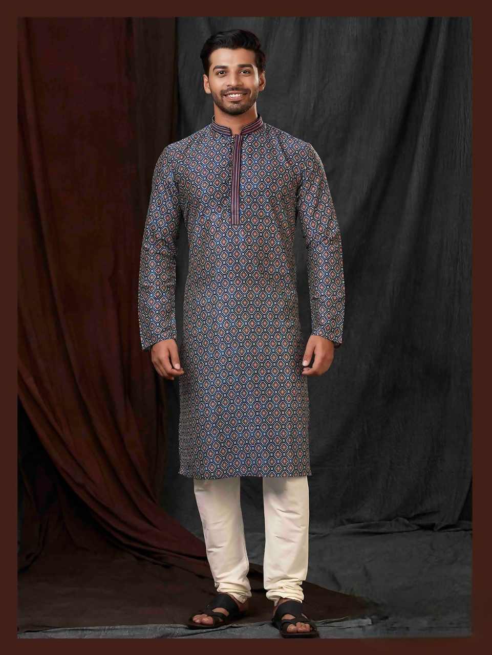 Joban Fashion Multicolor Art Silk Digital Print Kurta Pyjama
