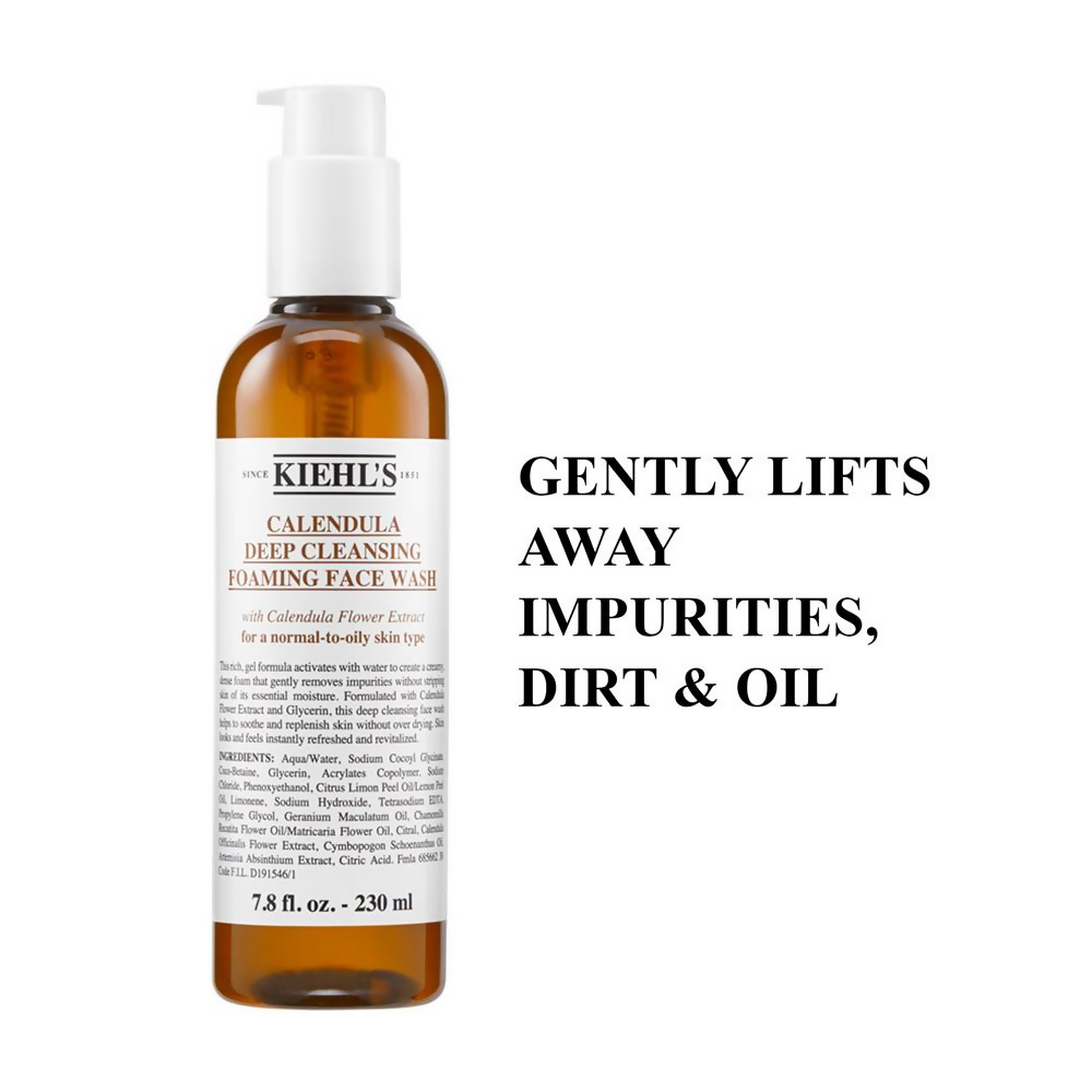Kiehl's Calendula Deep Cleansing Foaming Face Wash With Glycerin