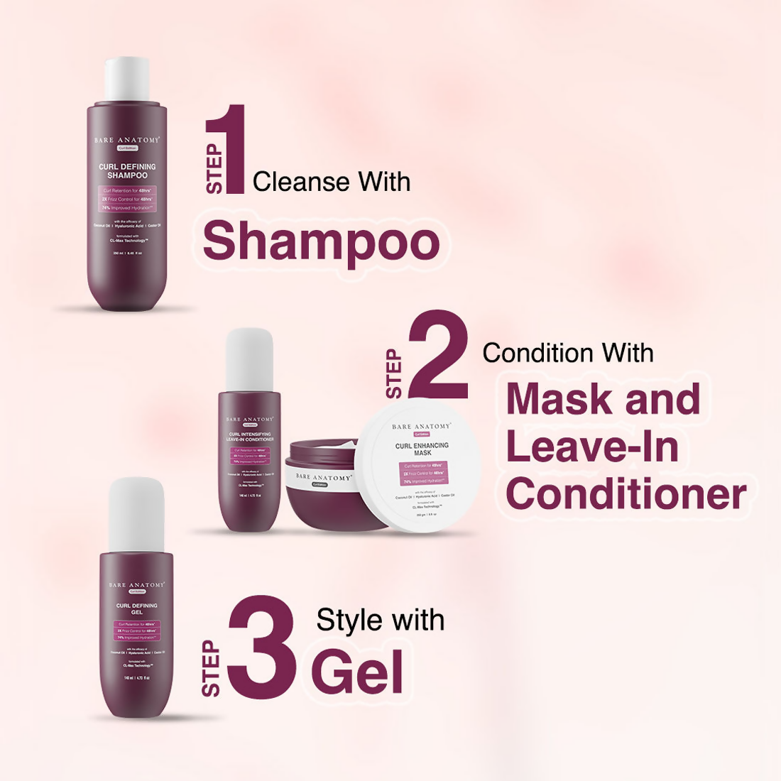 Bare Anatomy Curl Defining Shampoo & Leave-In Conditioner Duo