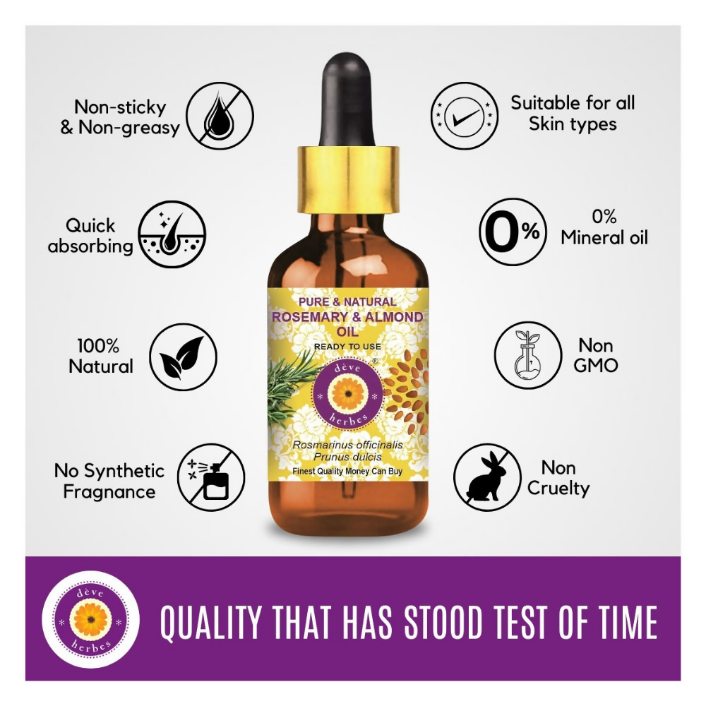 Deve Herbes Pure And Natural Rosemary & Almond Oil