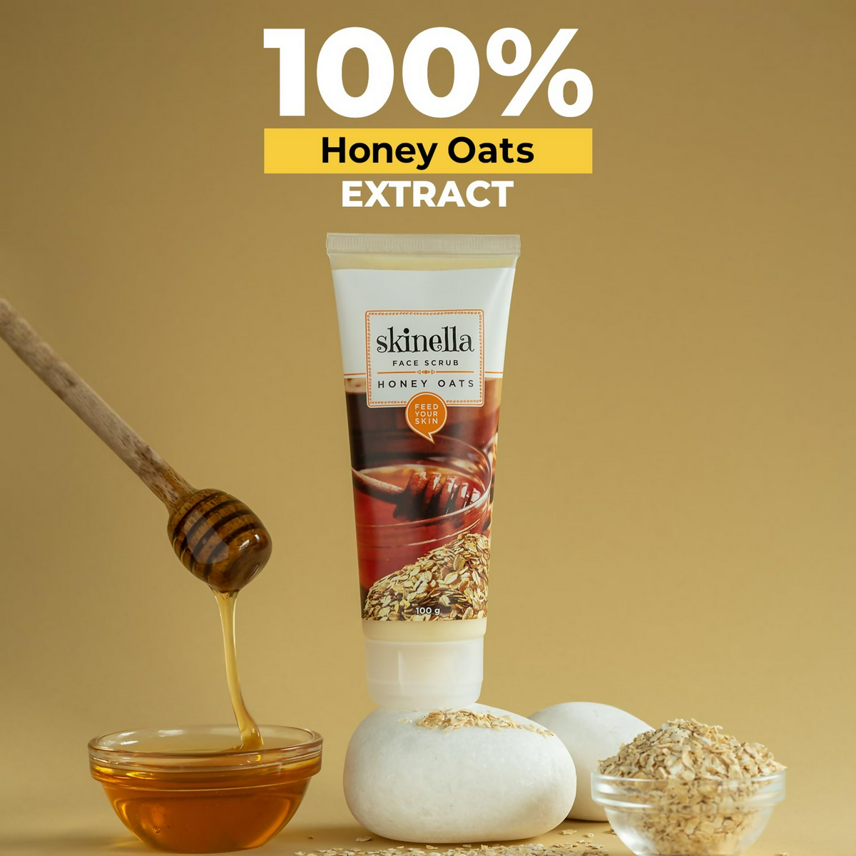 Skinella Honey Oats Natural Face Scrub