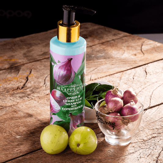 Haappyherbs Onion & Curry Leaf Shampoo With Conditioner