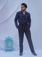 Diva Globe Ckeckard Blue Cotton Shirt