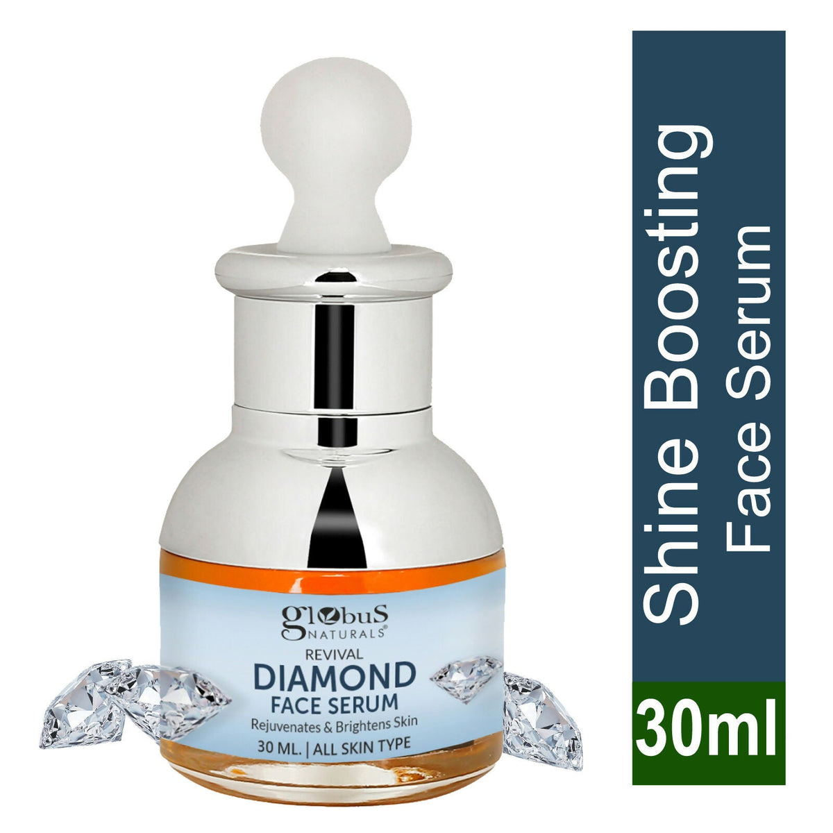 Globus Naturals Revival Diamond Shine Boosting & Anti Ageing Face Serum