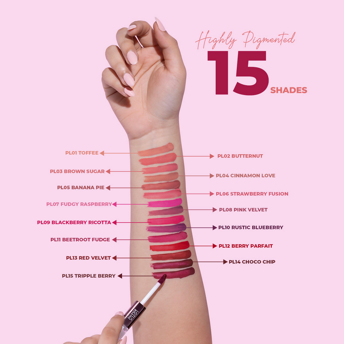 Lotus Make Up Proedit Prep And Swipe Lip Color - PL03-Brown Sugar