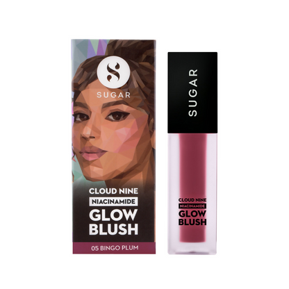 SUGAR Cloud Nine Niacinamide Glow Blush - 05 Bingo Plum
