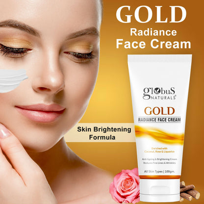 Globus Naturals Gold Radiance Anti Ageing & Brightening Face Cream