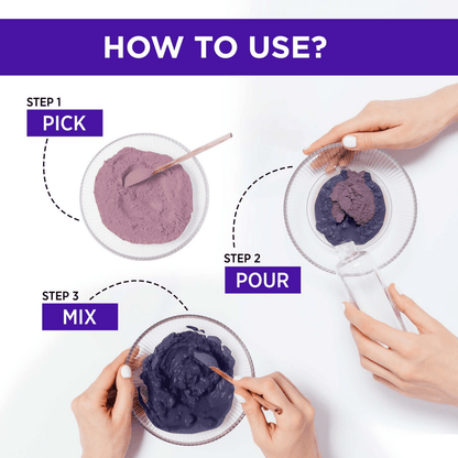 Alps Goodness 100% Natural Blue Pea & Rose Petal Beauty Mask For Skin