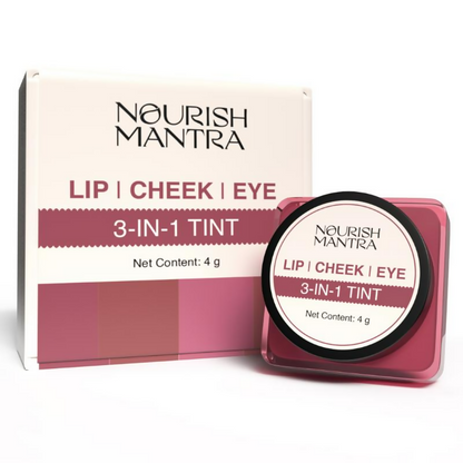Nourish Mantra Lip Cheek & Eye Tint for Long-lasting Color with Rich Pigment