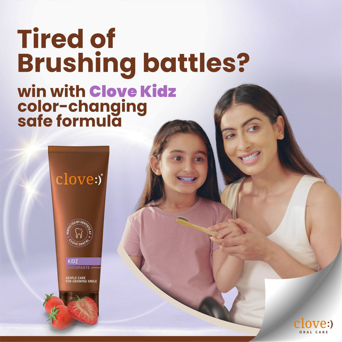 Clove Kids Toothpaste (3+years) Natural Strawberry Flavour