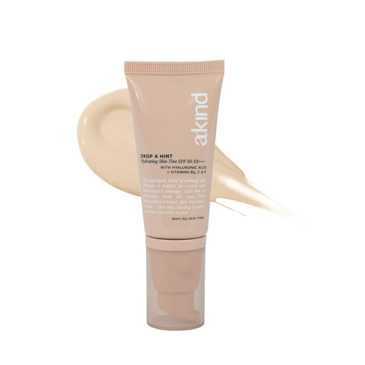 Akind Drop A Hint Hydrating Skin Tint Spf 30 Pa+++ 120 Vanilla