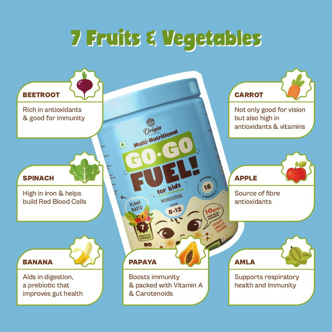 Origin Nutrition Multi Nutritional Go Go Fuel Health Drink For Kids, Ages 8-12 Yrs