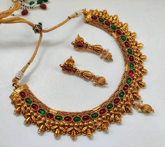 Multicolor Kemp Designer Necklace Set