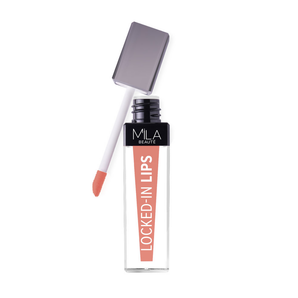 Mila Beaute 12 Hr Non-Transfer Locked-In Liquid Lipstick - Toffee