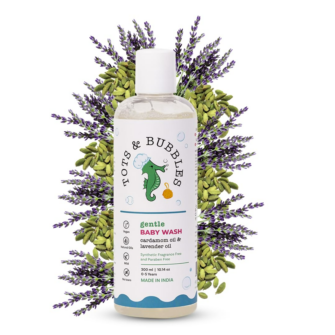 Tots & Bubbles Gentle Baby Body Wash with Natural Lavender & Cardamom Oil