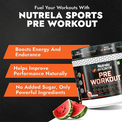Patanjali Nutrela Sports Pre - Workout-(Watermelon)