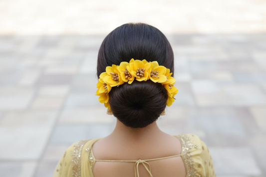 Yellow Orchids Gajra