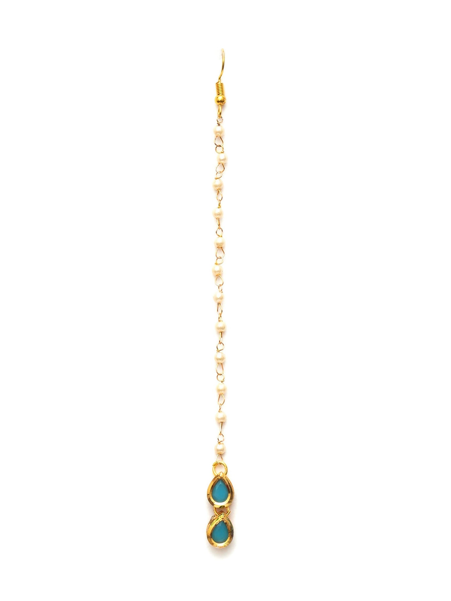 Kundan Maang Tikka (Gold) - Ruby Raang