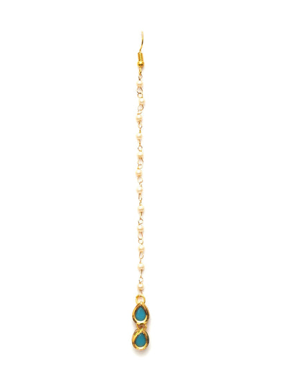 Kundan Maang Tikka (Gold) - Ruby Raang