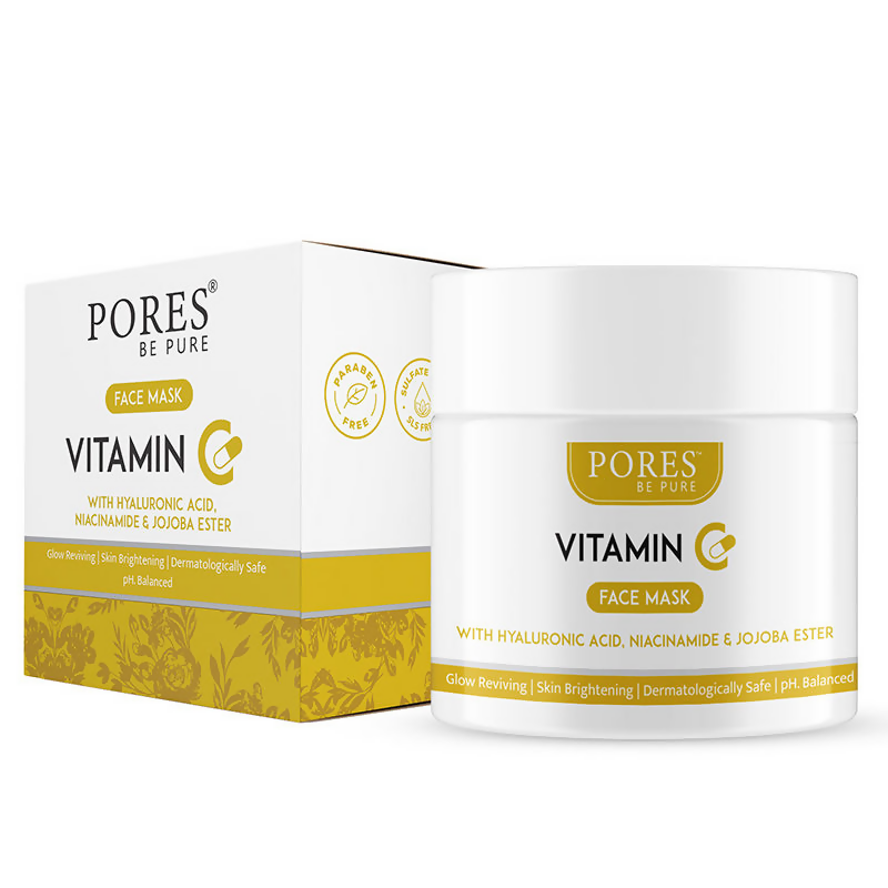 Pores Be Pure Vitamin C Clay Face Mask With Hyaluronic Acid