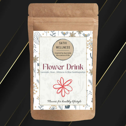Satvi Wellness Mix Flower Drink | Mixed Flower Tea | Herbal Tea