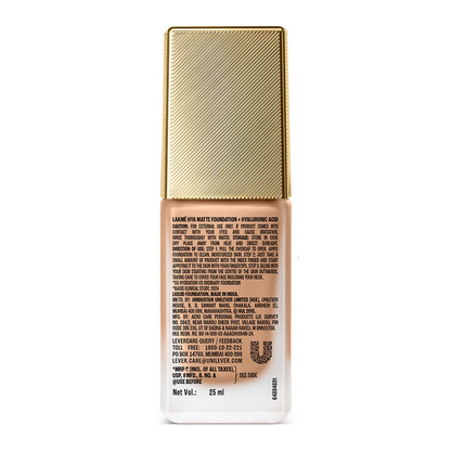Lakme 9to5 Hya Matte Foundation + Hyaluronic Acid - Neutral Medium