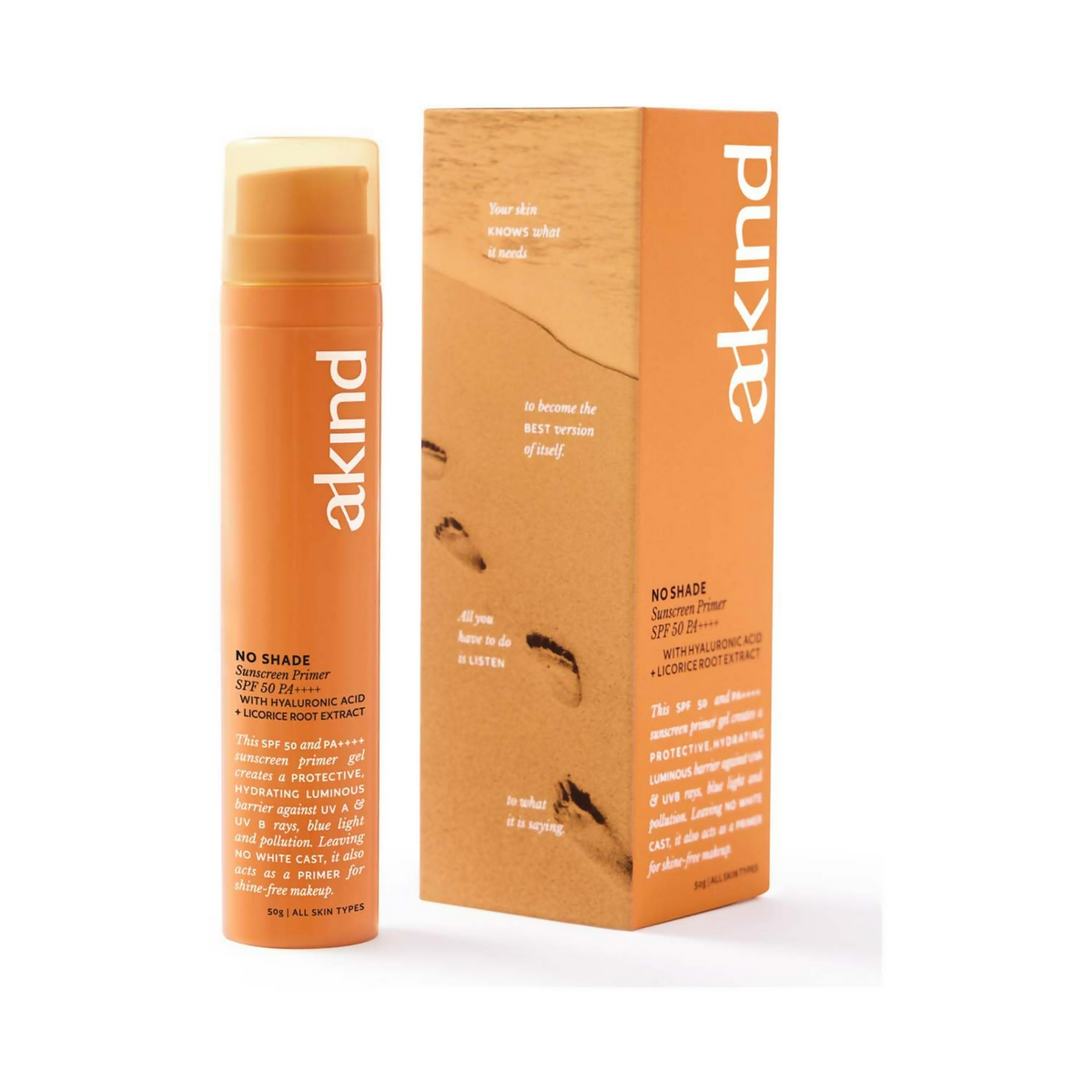 Akind No Shade Sunscreen Primer SPF 50 PA++++