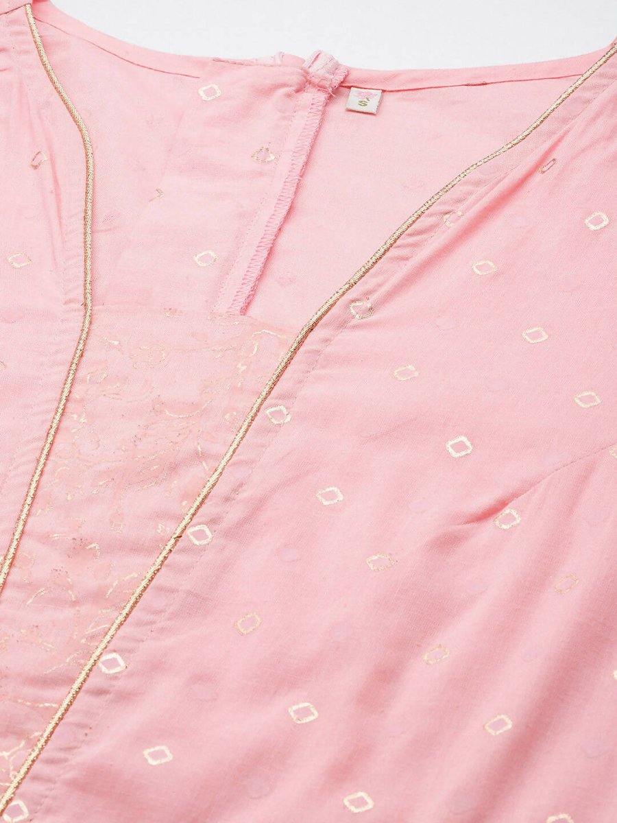 Ahalyaa Women Pink Printed Basic Jumpsuit
