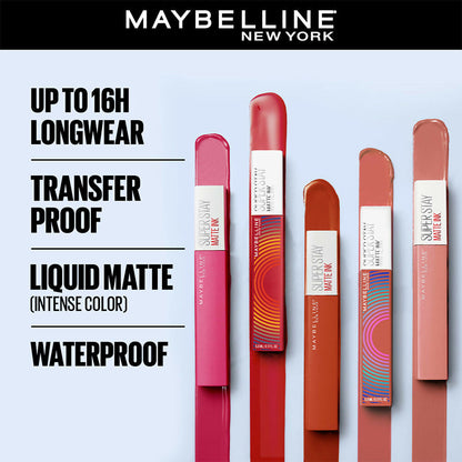 Maybelline New York Super Stay Matte Ink Liquid Lipstick - 25 Heroine