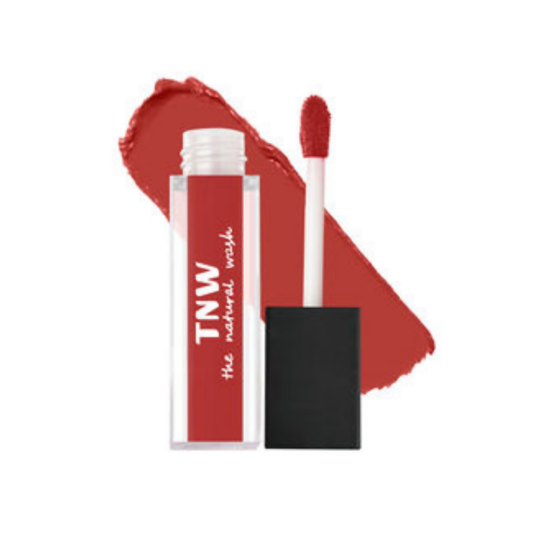 The Natural Wash Matte Velvet Longstay Liquid Mini Lipstick - 02 Spicy Coral