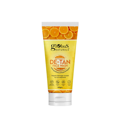 Globus Naturals De Tan Face Wash, Suitable For All Skin Types