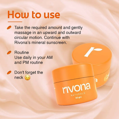 Rivona Naturals Honey And Saffron Face Moisturizing Cream
