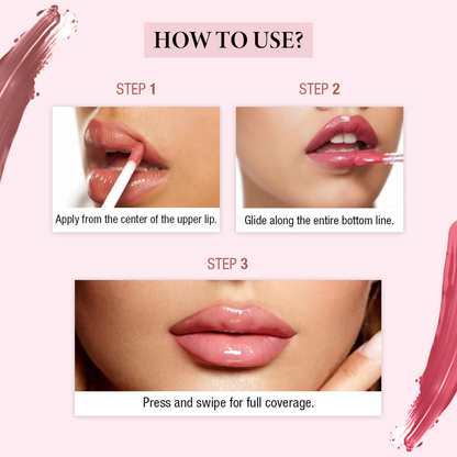 The Natural Wash Gloss To Glam Nourishing Lip Gloss - Raindrop