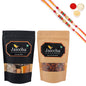 Ghasitaram Assorted Bites, Peri Peri Almonds With 2 Pearl Beads Rakhis