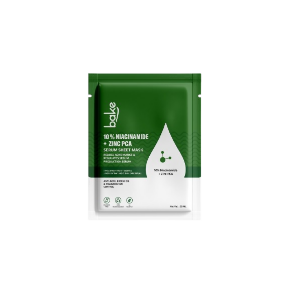 Bake 10% Niacinamide + Zinc PCA Serum Sheet Mask