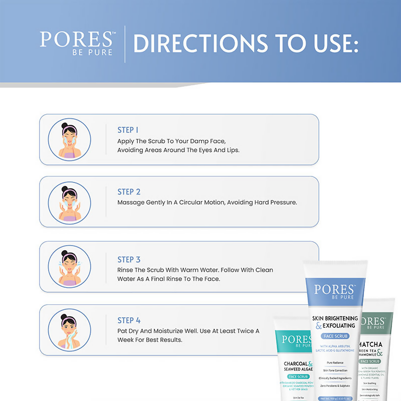 Pores Be Pure Glutathione Face Scrub